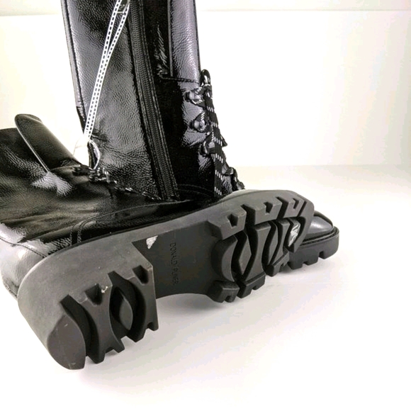 New Donald Pliner Elyas Combat Boot Black Size 6M - Picture 6 of 8